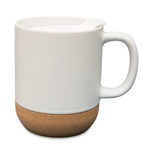 Fehér fényképes kerámiabögre műanyag fedéllel 11 oz