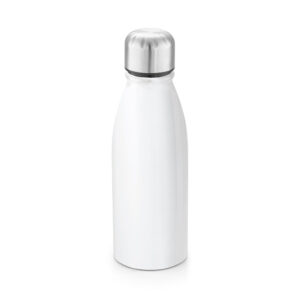 Fehér fényképes alumíniumkulacs 500 ml – alacsony