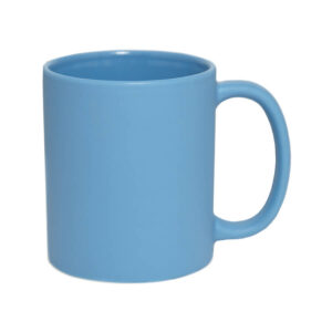 Matt kék fényképes kerámiabögre 11 oz