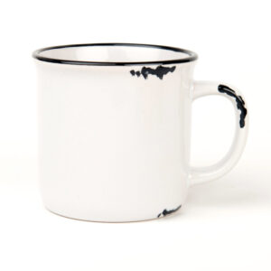 Fehér retro fényképes kerámiabögre 11 oz
