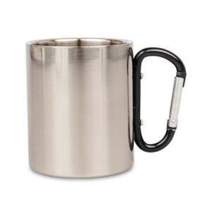 Fekete karabinerfülű fényképes fémbögre 10 oz