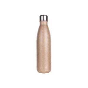 Aranycsillámos fényképes fémkulacs 500 ml