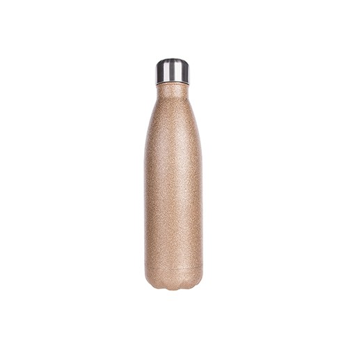 Aranycsillámos fényképes fémkulacs 500 ml