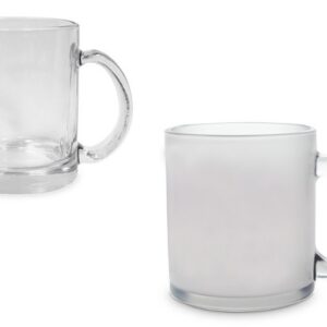 Fényképes üvegbögre 11 oz – szatén vagy átlátszó